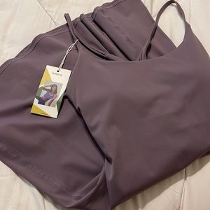 NWT Halara Easy Peasy Dress - size medium, chocolate-lilac mauve